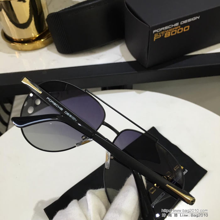 PORSCHE保時捷 2019新款 男款偏光墨鏡 進口寶麗來偏光鏡片 雙色電鍍 佩戴舒適 高品質男款墨鏡  lly1559